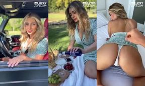 Picnic Fun in Paradise with Stunning Blonde Tru Kait: Outdoor Adventures Await!