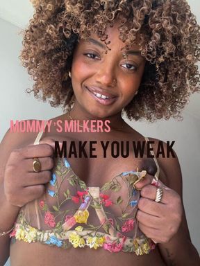 Mommy’s Milkers Make You Weak (Spit/JOI/Titty Worship)