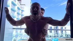 Balcony Dom Gets Fully Fucked in Broad Daylight — Steamy Outdoor Action