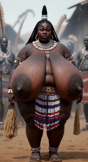 Plus-size black pro jiggles big nipples in bouncing tit fantasy