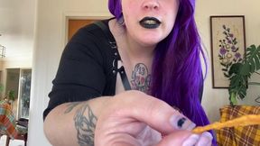 POV Goth Babe Stuffs You