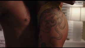 Transgender woman anally penetrates man.