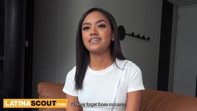 I watched this PETITE 18YO LATINA forget her BOYFRIEND ever existed