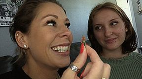 Giantess Jace & Nikki Brooks Tease & Devour Tiny Humans (SD 720p WMV)