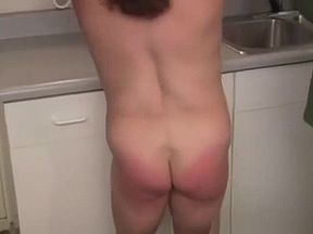 Spanking The MILF In The Kitchen