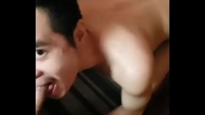 Asian slave faggot Timmy Tran serves a real man