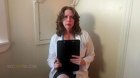 A Sexy Mature Milf Doctor Examines A Young Man And His Curved Cock And Gives Him An Anatomy Lesson Hell Never Forget