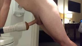 Moaning While Filling My Fleshlight with Cum