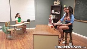 Leana and I gave our teacher an unforgettable trio