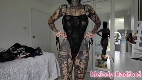 Sheer Black Lingerie and Gym Tights Try on Haul Melody Radford Onlyfans