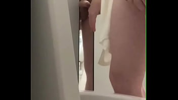 helping pee and helping wank in public toilets - almost caught