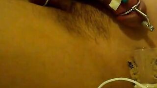Urethral sounding precum and cum