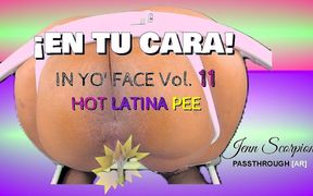 In Yo' Face! Vol. 11, Latina Toilet POV, Pissing & Gaping [passthrough]