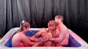 MY FIRST TIME GETTING GUNGED WITH A HOT MARRIED COUPLE