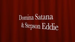 Domina Satana smothers Eddie for being late as a punishment