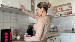 Petite Latina girl next door gets neighbor's big cock in her ass and mouth