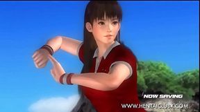 Sexy Anime Chick Lei Fang Shows Off Her Tennis Skirt Seduction Skills