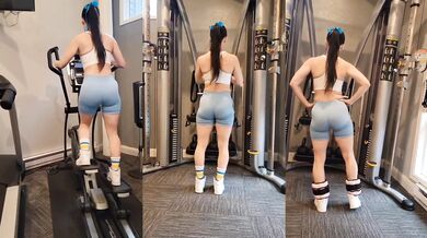 Pov Watching Becky Whyte Bounce Her Bubble Butt In The Gym In Leggings