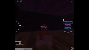 Mi amiga futanari me folla en un condon de roblox