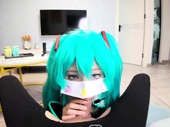 初音未來喚醒服務足交玩弄深插蜜穴內射