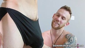 Damien Michaels & Jay Fine in Tattooed Muscle Top - DamnThatsBig