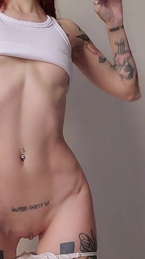 Sexy Tease: Slim Skinny Goddess in White