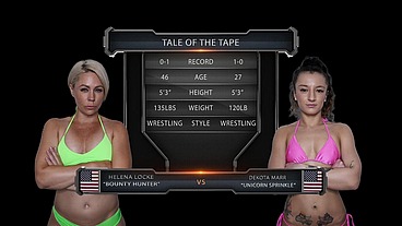 Dakota Marr vs Helena Locke Female Wrestling