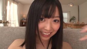 Playful Japanese teenie Mako Mizuhara strips and gets teased with a toy