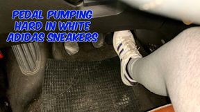 pedal pumping hard with my adidas sneakers - march 2025