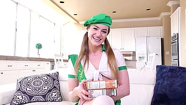 Kenzie Madison Cosplay Blowjob and Facial Cumshot