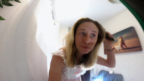 Danielle Brushing Her Hair In The Mirror 7 (4K)