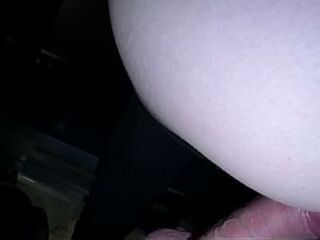 Risky Car Sex in Public Parking Garage – Started with Tugjob, Ended with Doggy style!