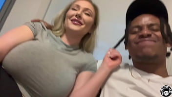 Busty Canadian pawg gives deepthroat BJ and rides BBC