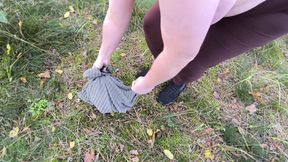 Just banging her tits