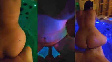 this girl want to fuck a big cock in jacuzzi - POV