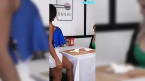 Busty MILFs devour BBC at unique restaurant