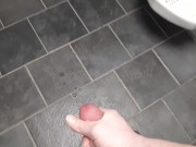 Public Shaky Bar Bathroom Cum Almost Caught