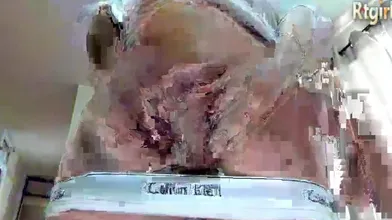 A Gorgeous Transgirl Jerks Off Her Big Heavy Cock On A Webcam