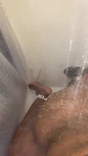 Shower Dildo Play