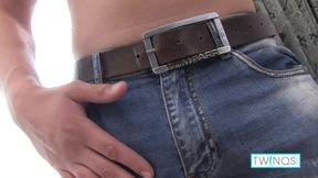 Luke A Beefy Twink Strokes Hard And Cums Thick Load on Abs