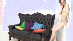 ”Lovely Teen Ballet Dancer Poses in the Circle”