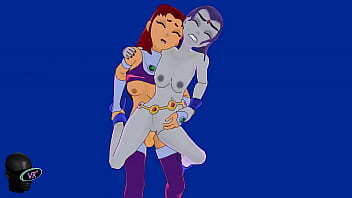 Starfire and Raven Futa