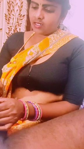 Stunning moment from &quot;Indian stepmom and stepson Telugu dirty talks&quot;