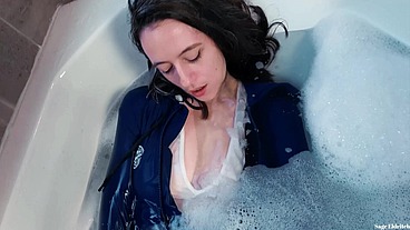 Cum with Sage Eldritch: Swimsuit & Jeans Bubble Bath