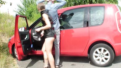 young police woman a dirty driver