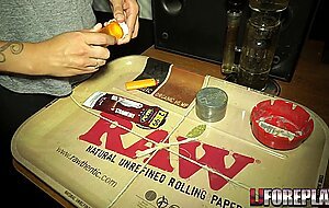 Ljforeplay, smoking a blunt while sucking cock