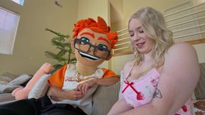I cast Gigi Sweets big tits blonde trimmed pussy with handjob titjob and doggystyle