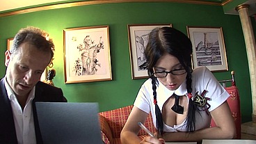 Naughty and curvy student loves her pussy full of cream