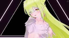 azur lane janus hentai hot sexy dance transparent lingerie song ha aoa mmd 3d blonde hair color edit smixix