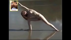 Novinha del&iacute_cia fazendo Yoga nua parte 6